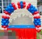 100PCS Balloon Garland Arch Kit for July 4th Decoration (Navy Blue Red White)